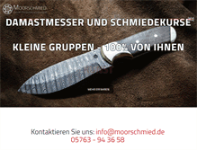 Tablet Screenshot of moorschmied.com